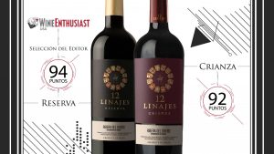 12 Linajes de Ribera del duero 94 puntos en Wine Enthusiast en EEUU