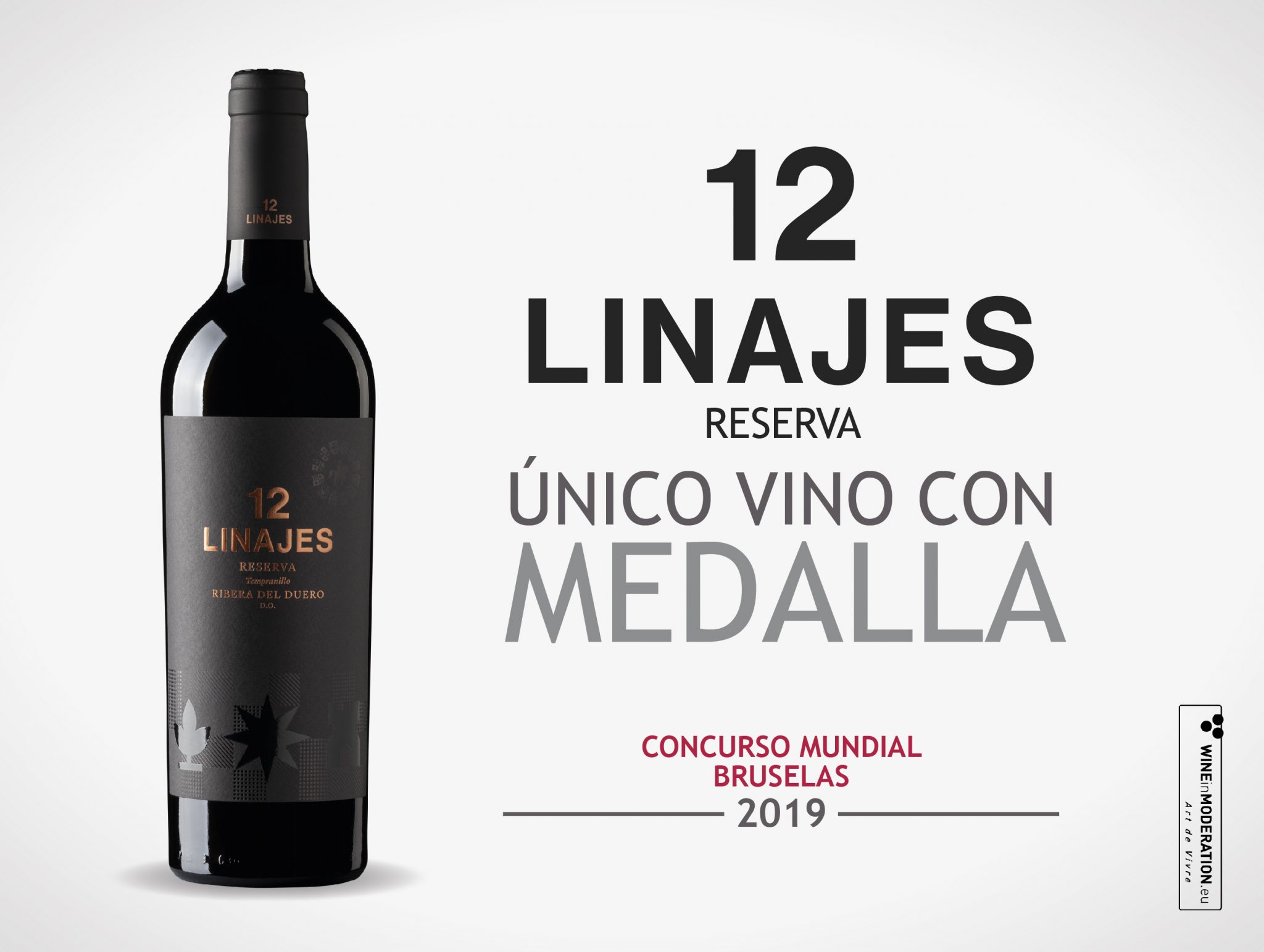 12 Linajes Reserva wins a Silver Medal at Concours Mondial de Bruxelles