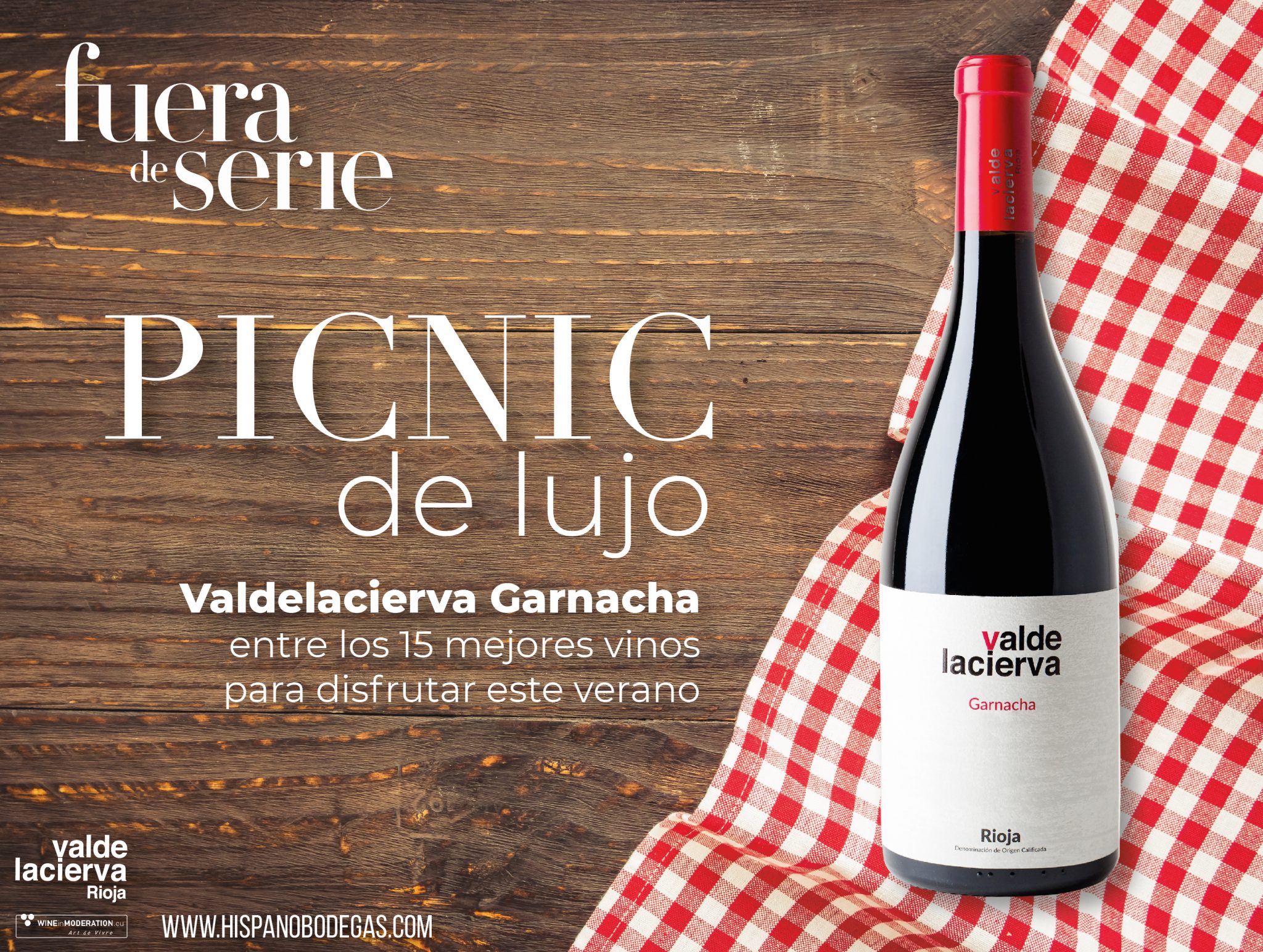 A luxurious picnic: Valdelacierva Garnacha