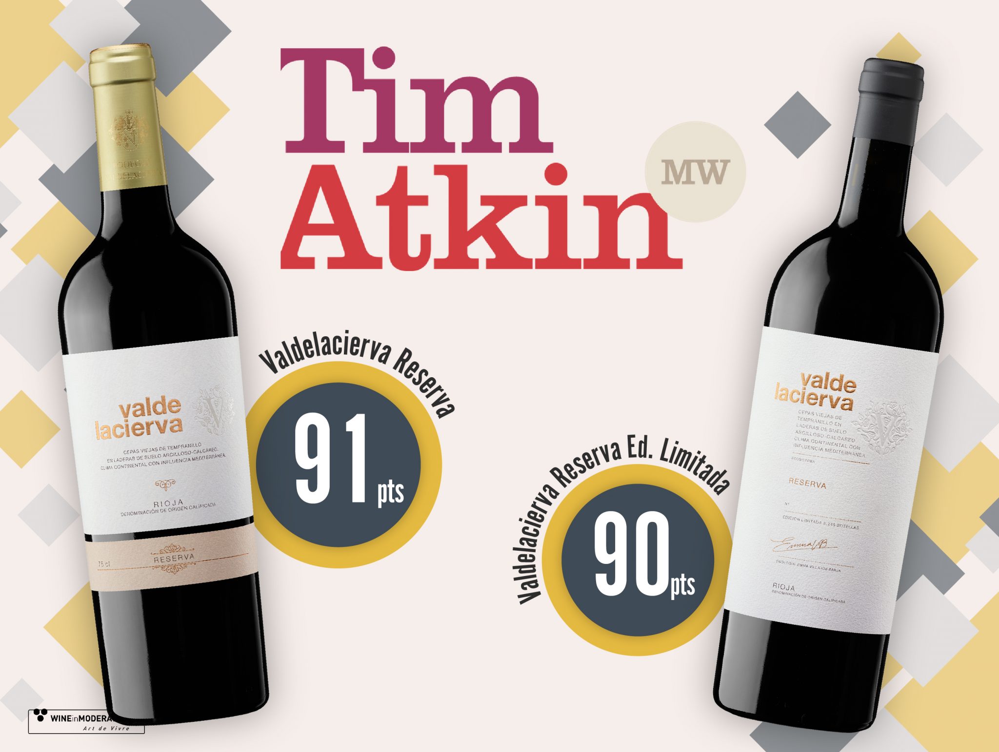 The Valdelacierva Reserva wines have been rated by Tim Atkin