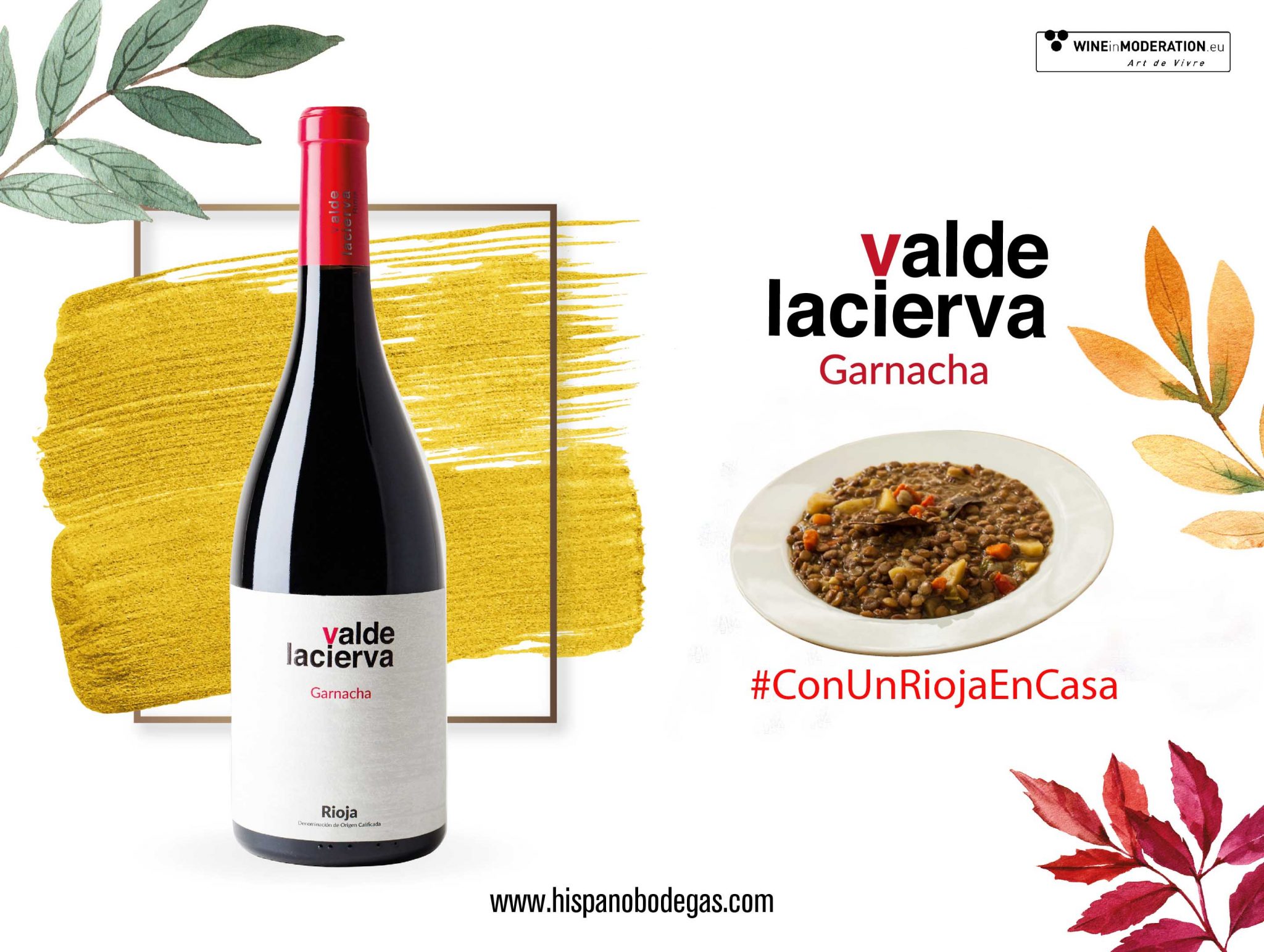 Valdelacierva garnacha con receta lentejas caseras