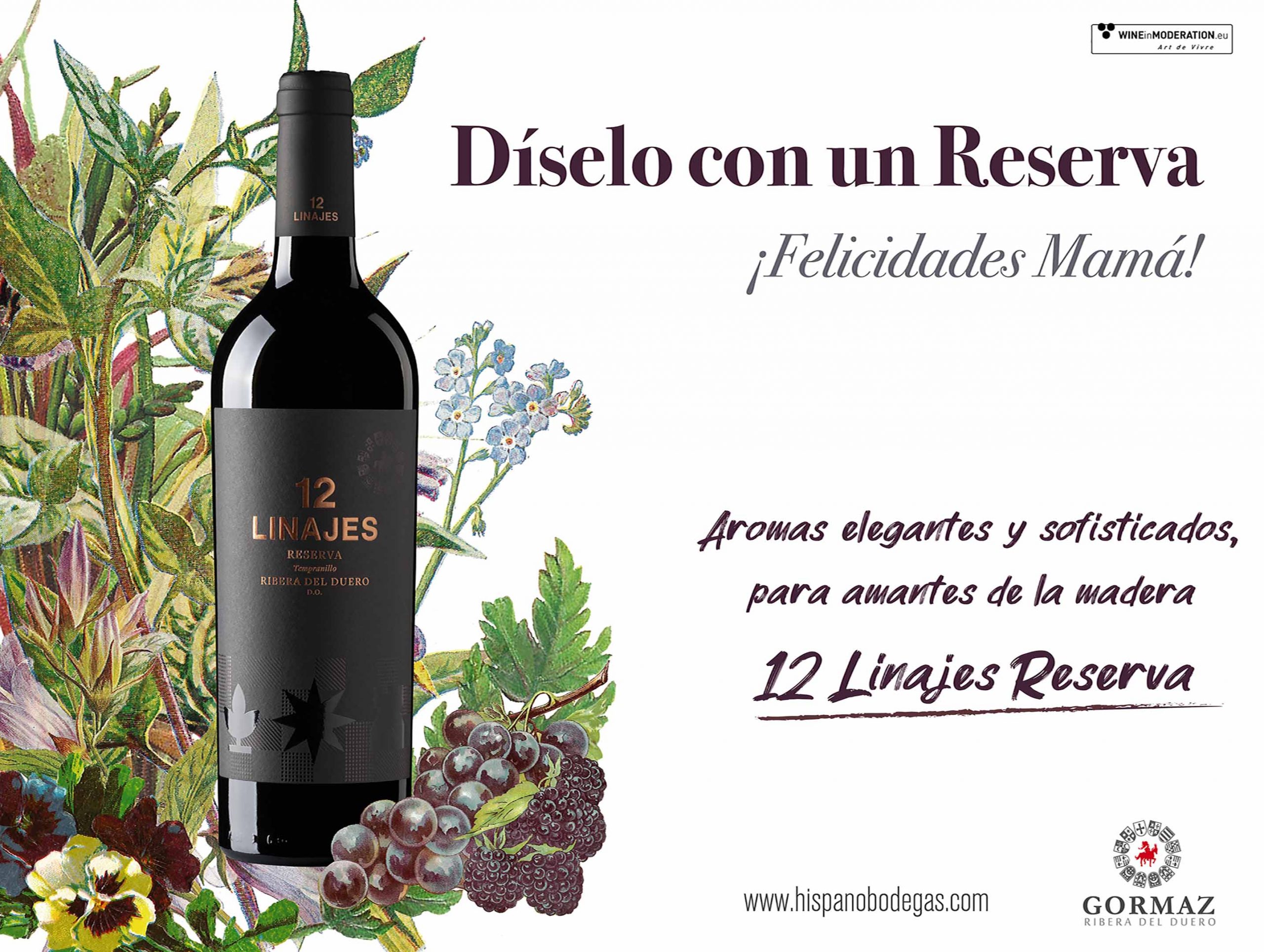 regala vino ribera del duero 12 linajes día de la madre